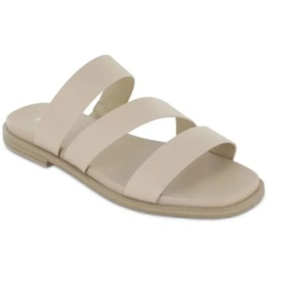 MIA Sandals womens size 10 Beige Keona Strap Slides
